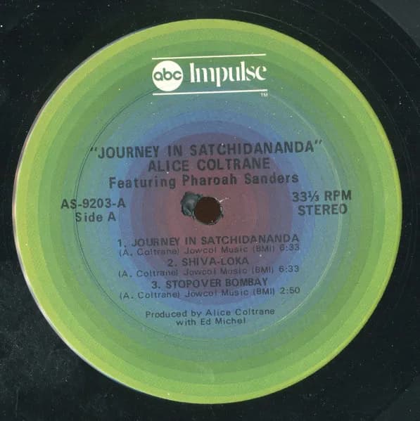 Alice Coltrane Featuring Pharoah Sanders — Journey In Satchidananda