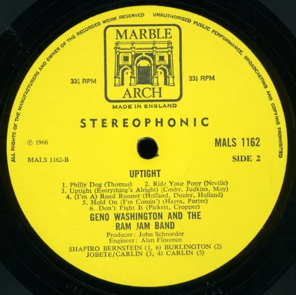 Geno Washington & The Ram Jam Band — Uptight