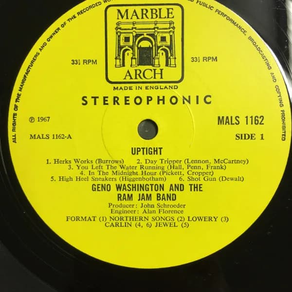 Geno Washington & The Ram Jam Band — Uptight