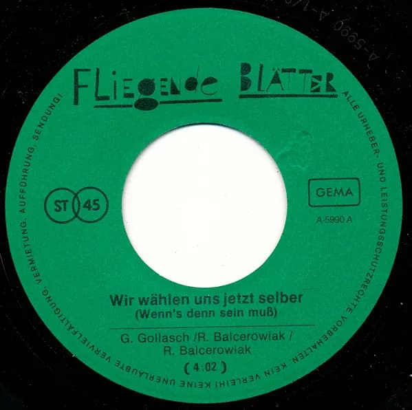 Fliegende Blätter — Abfall