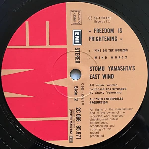 Stomu Yamash'ta's East Wind — Freedom Is Frightening