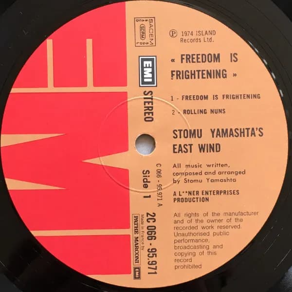 Stomu Yamash'ta's East Wind — Freedom Is Frightening