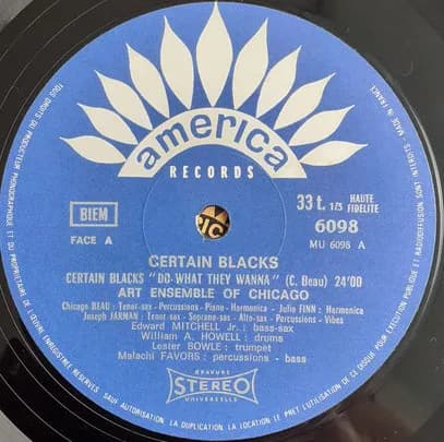 The Art Ensemble Of Chicago — Certain Blacks