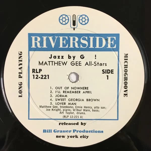 Matthew Gee All-Stars — Jazz By Gee