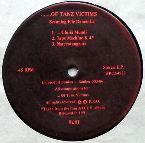 ...Of Tanz Victims — Scanning Elle Dementia