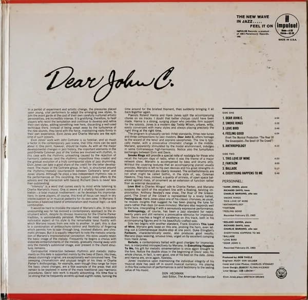 Elvin Jones — Dear John C.