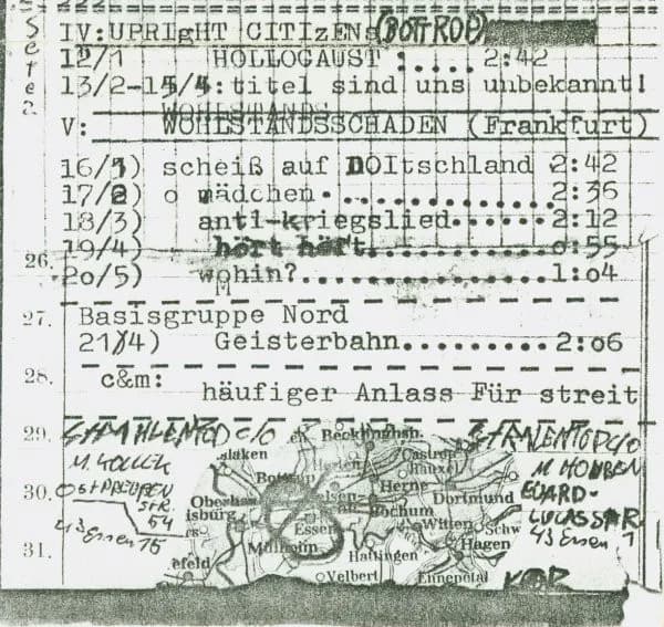 Upright Citizens - Basisgruppe Nord, Wohlstandsschaden - Paavo Nurmi - Christian & Michael — Untitled