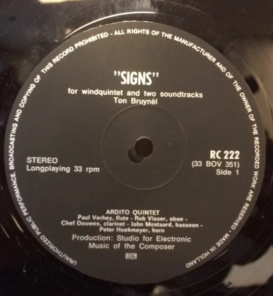 Ton Bruynèl — Signs