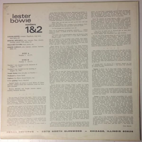 Lester Bowie — Numbers 1&2