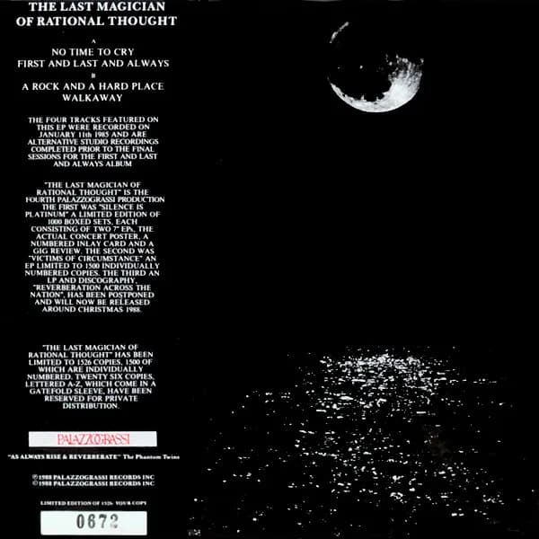 The Sisters Of Mercy — The Last Magician Of Rational Thought