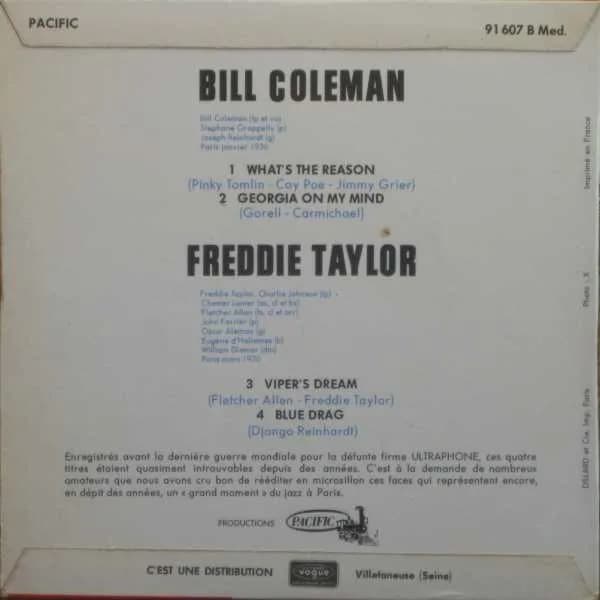 Bill Coleman (2) / Freddy Taylor — Bill Coleman - Freddie Taylor