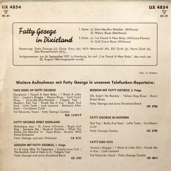 Fatty George — Fatty George In Dixieland