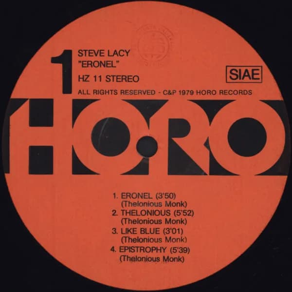 Steve Lacy — Eronel