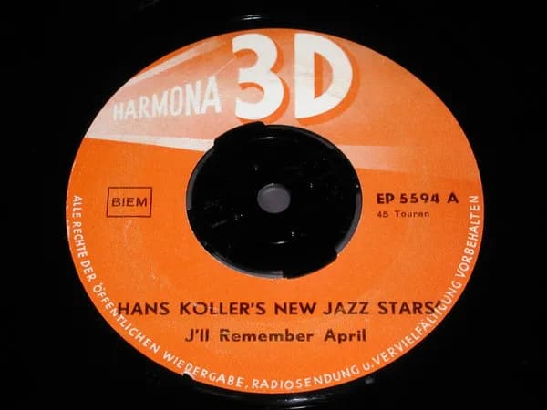 Hans Koller New Jazz Stars — I'll Remember April / Tea For Two
