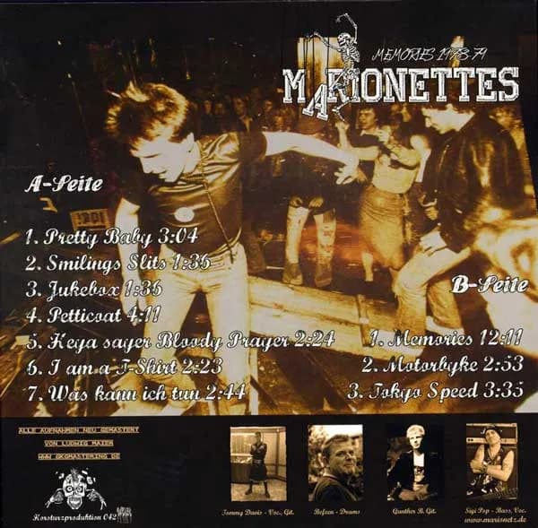 Marionetz — Memories 1978-79