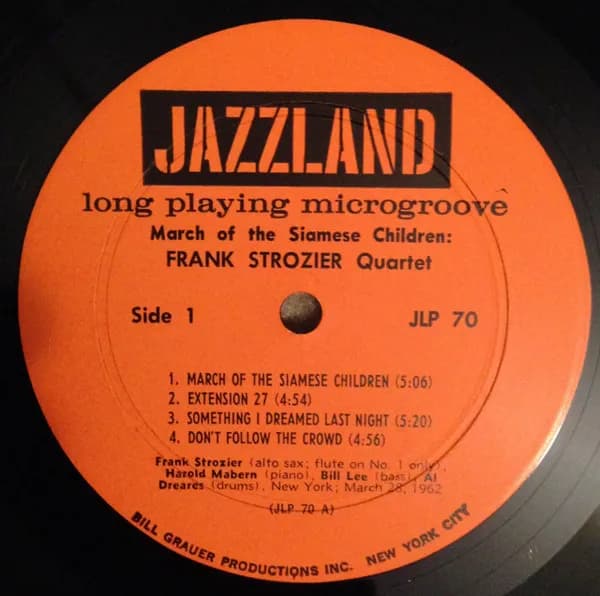 Frank Strozier Quartet — March Of The Siamese Children
