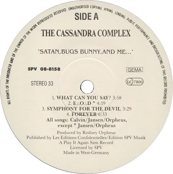 The Cassandra Complex — Satan, Bugs Bunny, And Me...
