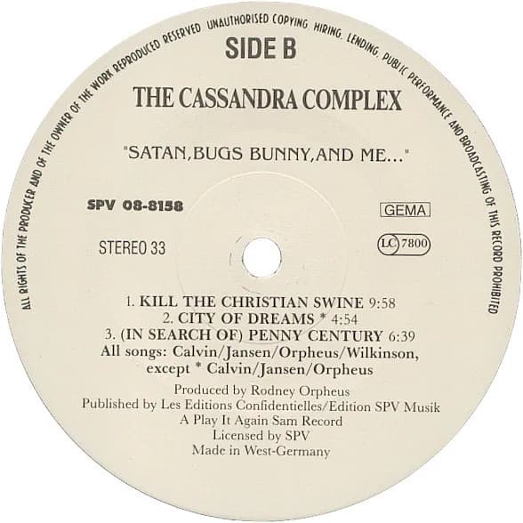 The Cassandra Complex — Satan, Bugs Bunny, And Me...