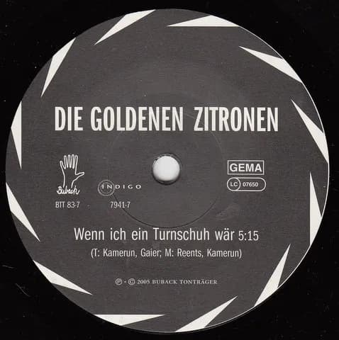 Die Goldenen Zitronen — Wenn Ich Ein Turnschuh Wär