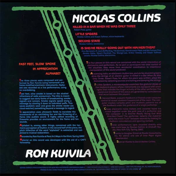 Ron Kuivila & Nicolas Collins — Going Out With Slow Smoke