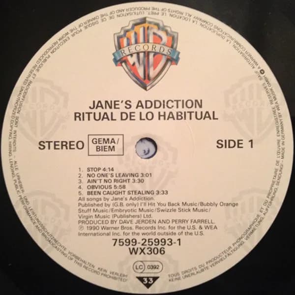 Jane's Addiction — Ritual De Lo Habitual