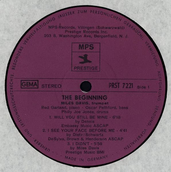 Miles Davis — The Beginning