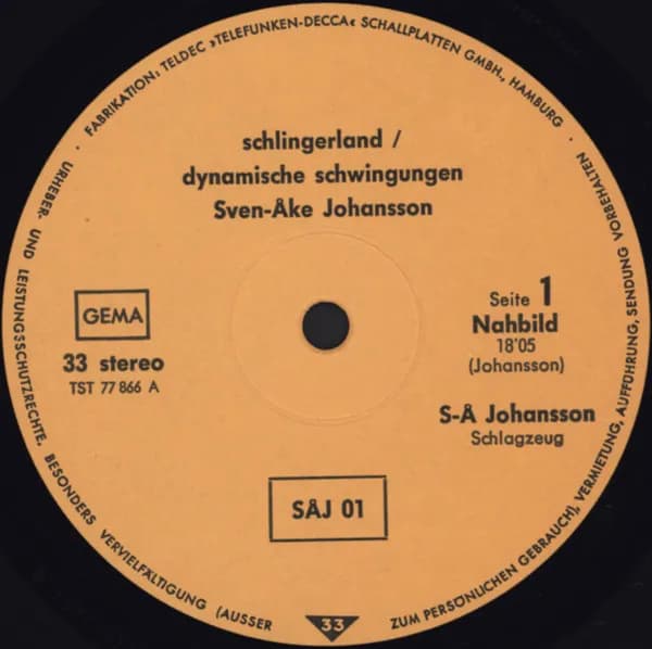 Sven-Åke Johansson — Schlingerland / Dynamische Schwingungen