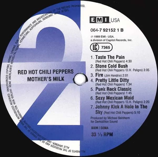 Red Hot Chili Peppers — Mother's Milk