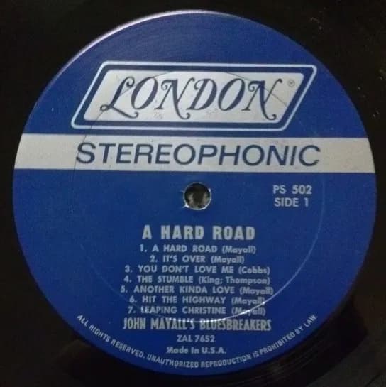 John Mayall & The Bluesbreakers — A Hard Road