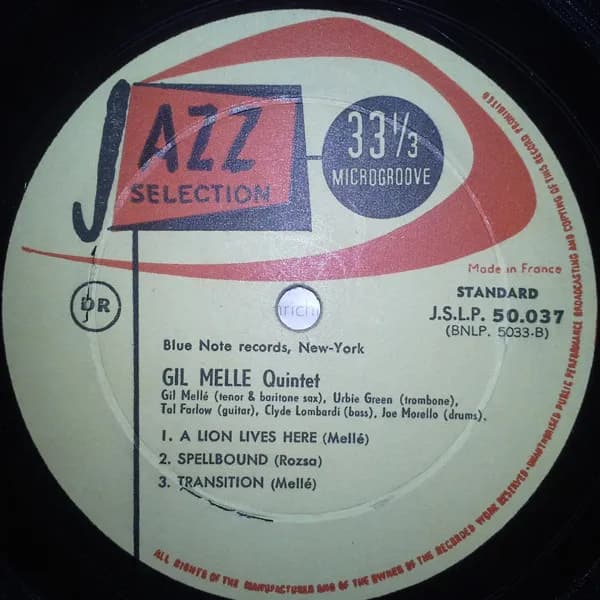 Gil Mellé Quintet Featuring Tal Farlow — Gil Melle Quintet