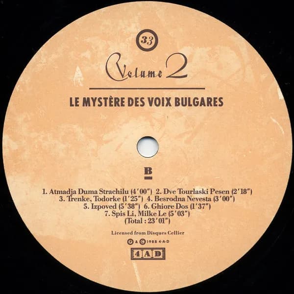Le Mystère Des Voix Bulgares — Volume 2