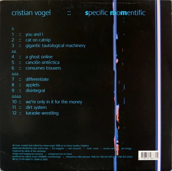 Cristian Vogel — Specific Momentific