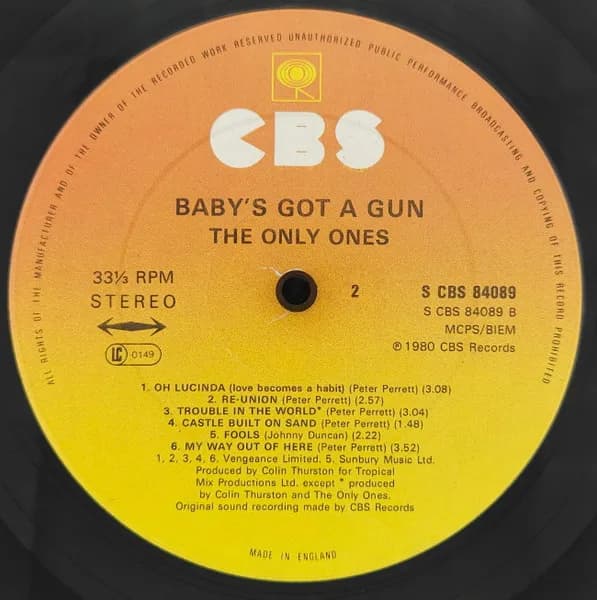 The Only Ones — Baby's Got A Gun