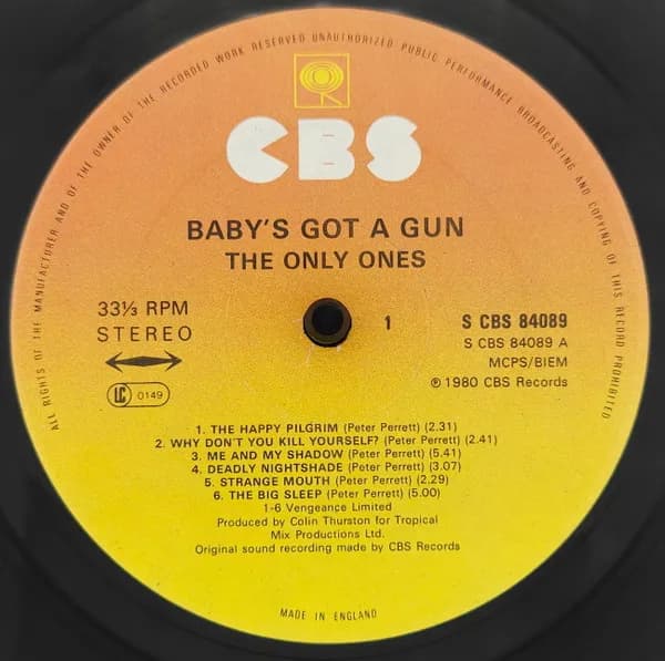 The Only Ones — Baby's Got A Gun