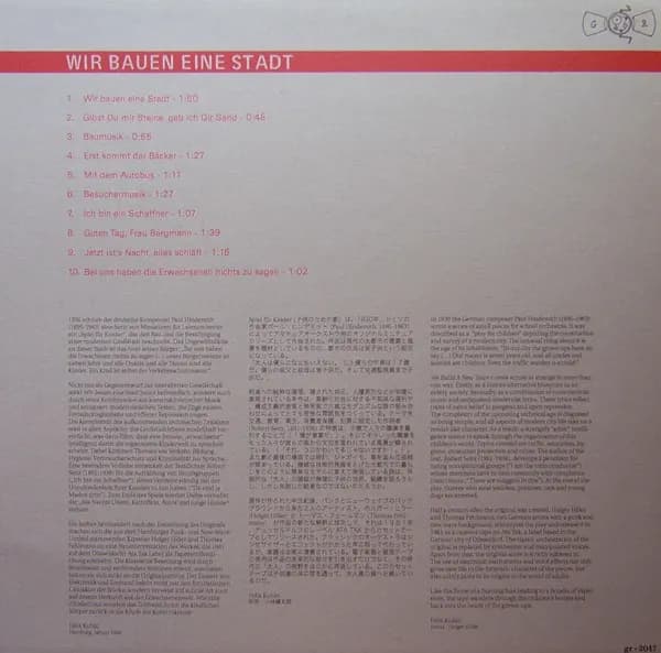 Holger Hiller & Thomas Fehlmann — Wir Bauen Eine Stadt