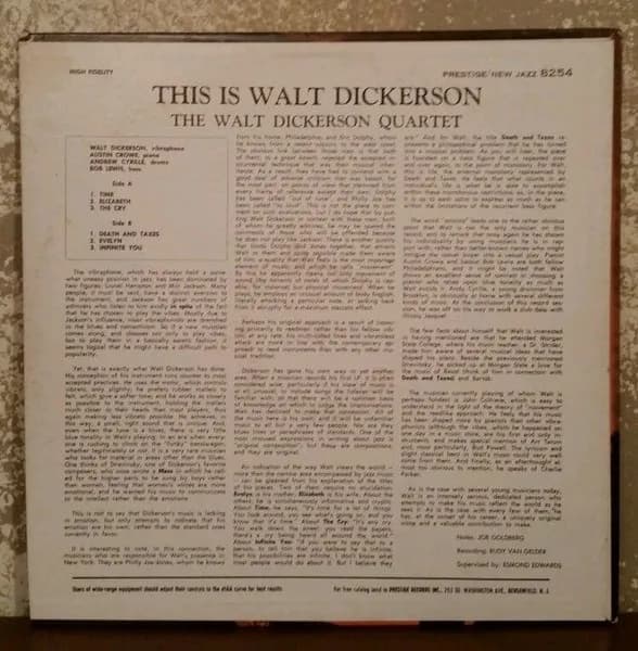 Walt Dickerson — This Is Walt Dickerson!