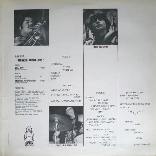 Sonny Sharrock — Monkey-Pockie-Boo