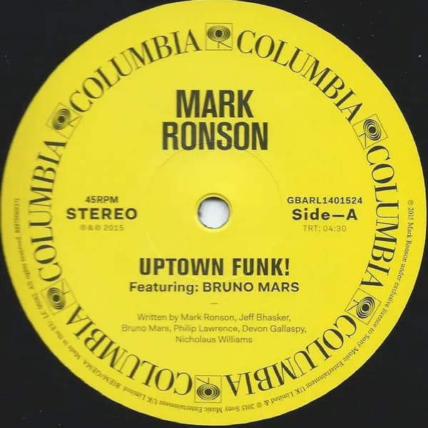 Mark Ronson Feat: Bruno Mars — Uptown Funk!