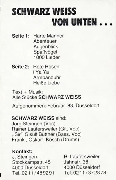 Schwarz Weiss (2) — Von Unten...
