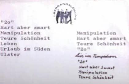 Live Kant-Kino 28.4.1980 - Studio 1st. Mix - Live Im Tempodrom 1980