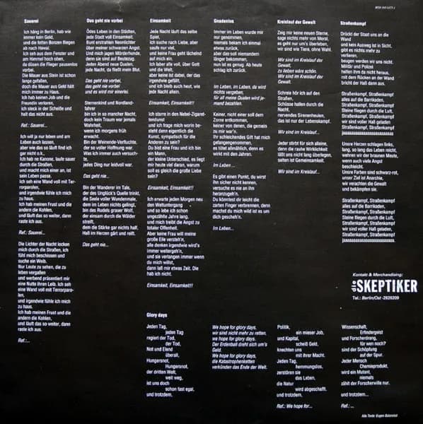 Die Skeptiker — Sauerei