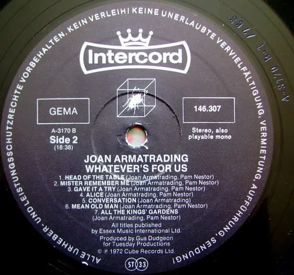 Joan Armatrading — Whatever's For Us