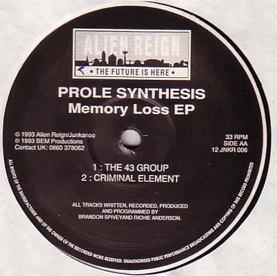 Prole Synthesis — Memory Loss EP
