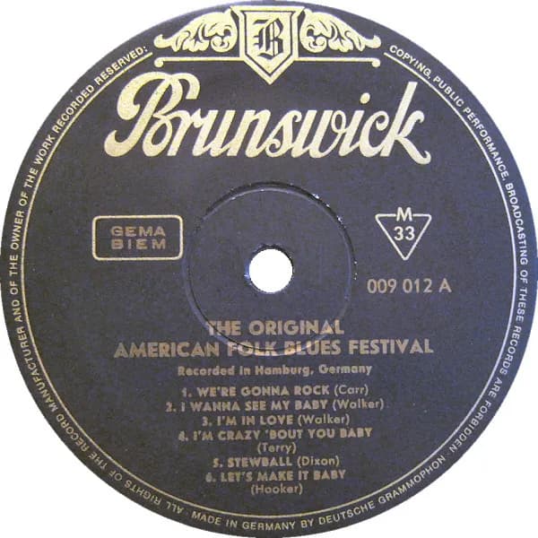 Various — The Original American Folk Blues Festival