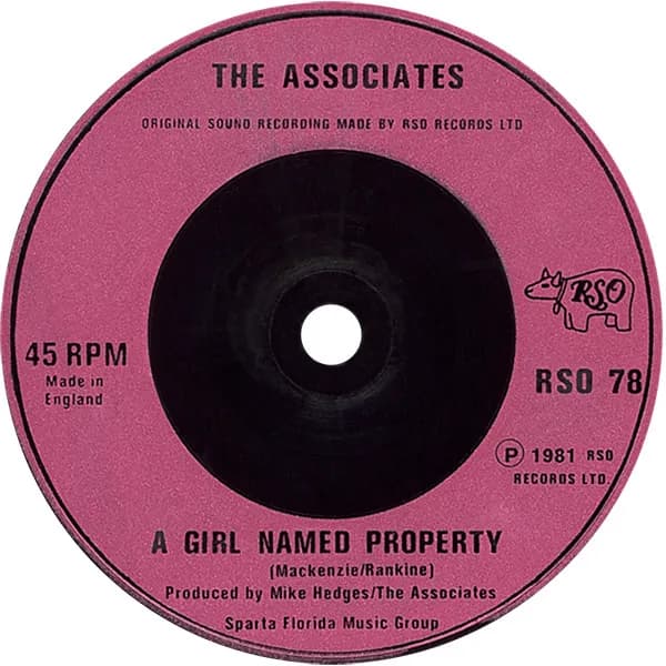 39 Lyon Street / The Associates — Kites / A Girl Named Property