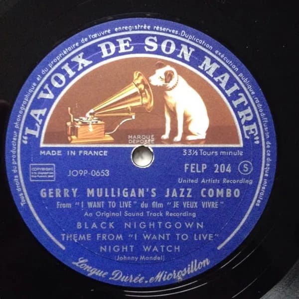 Gerry Mulligan — The Jazz Combo From I Want To Live! Bande Sonore Du Film Je Veux Vivre!