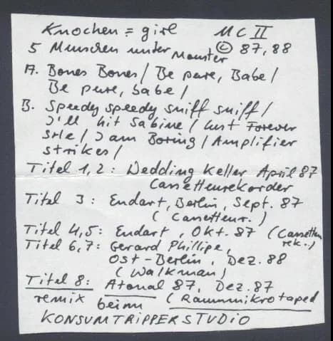 Knochen=Girl — Tape: 2 (Fünf Menschen Unter Monstern!)