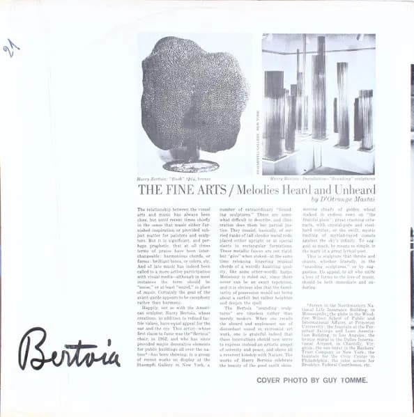 Harry Bertoia — Bellissima Bellissima Bellissima / Nova