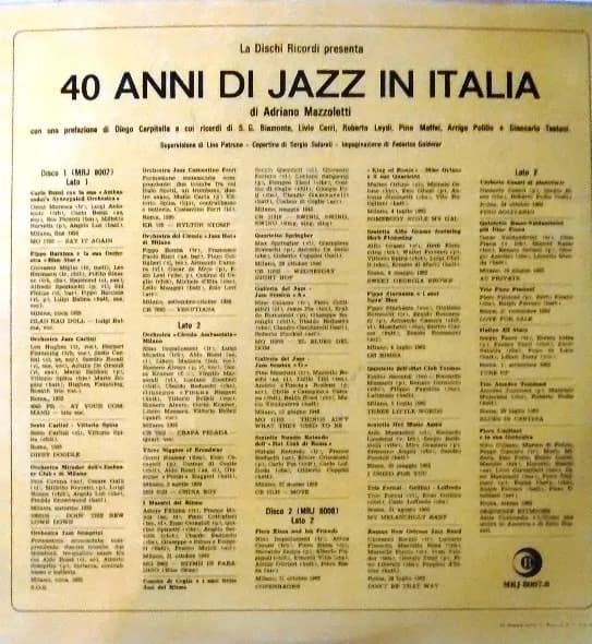 Various — 40 Anni Di Jazz In Italia (A Cura Di Adriano Mazzoletti)