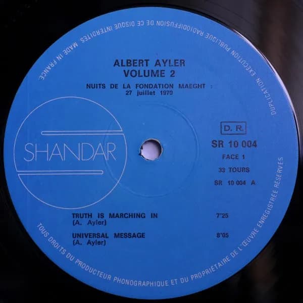 Albert Ayler — Nuits De La Fondation Maeght Volume 2